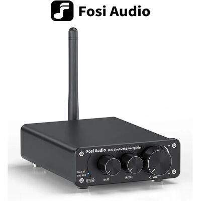 Fosi Audio BT10A Bluetooth 2-kanałowy wzmacniacz stereo TPA3116D2 Mini HiFi Digital Amp do głośników 50W Treble & Bass Fosi Audio BT10A Bluetooth 2-kanałowy wzmacniacz stereo TPA3116D2 Mini HiFi Digital Amp do głośników 50W Treble & Bass
