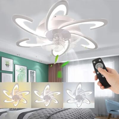NONE Cichy wentylator sufitowy w kształcie półksiężyca o mocy 85W z oświetleniem, lampa sufitowa LED z wentylatorem, wentylator do salonu z możliwością ściemniania i pilotem. NONE Cichy wentylator sufitowy w kształcie półksiężyca o mocy 85W z oświetleniem, lampa sufitowa LED z wentylatorem, wentylator do salonu z możliwością ściemniania i pilotem.