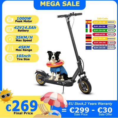 Hulajnoga Elektryczna AOVOPRO 500W Mocny Silnik 35KM/H 45KM 42V14.5AH 10-calowe Opony Pneumatyczne Inteligentna Składana Hulajnoga Elektryczna A1MAX Hulajnoga Elektryczna AOVOPRO 500W Mocny Silnik 35KM/H 45KM 42V14.5AH 10-calowe Opony Pneumatyczne Inteligentna Składana Hulajnoga Elektryczna A1MAX