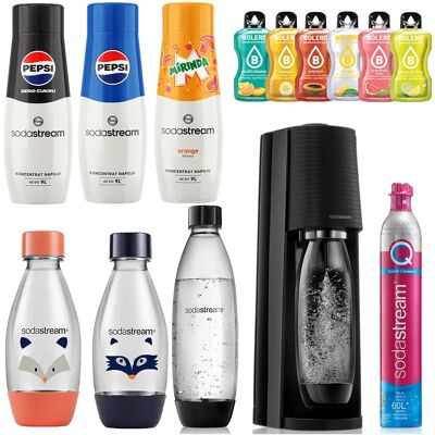 SODASTREAM TERRA SATURATOR NABÓJ BUTELKI 1x 1L FUSE 2x 0,5L LH + 3x Syrop SODASTREAM TERRA SATURATOR NABÓJ BUTELKI 1x 1L FUSE 2x 0,5L LH + 3x Syrop