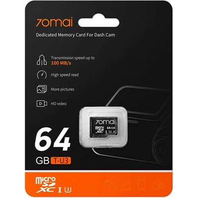 Karta pamięci 70mai microSDXC 64GB 100MB/s Karta pamięci 70mai microSDXC 64GB 100MB/s