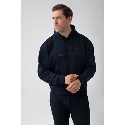 Trec Wear NOWOŚĆ Granatowa bluza męska z kapturem TW BASIC HOODIE 184 M NAVY Trec Wear NOWOŚĆ Granatowa bluza męska z kapturem TW BASIC HOODIE 184 M NAVY