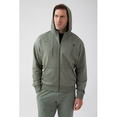 Trec Wear NOWOŚĆ Zielona bluza rozpinana męska TW BASIC HOODIE ZIP 180 M GREEN Trec Wear NOWOŚĆ Zielona bluza rozpinana męska TW BASIC HOODIE ZIP 180 M GREEN