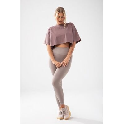 Trec Wear Trecgirl Basic T-shirt 160 Purple - crop top fioletowy Trec Wear Trecgirl Basic T-shirt 160 Purple - crop top fioletowy