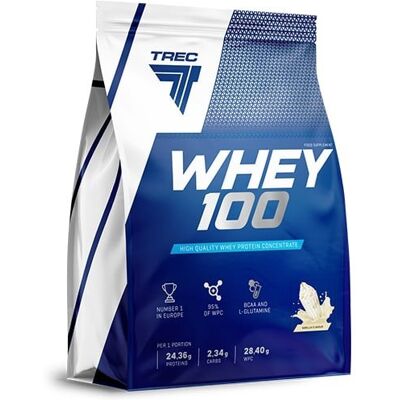 Trec Whey 100 - koncentrat białka serwatkowego WPC - 2275g Trec Whey 100 - koncentrat białka serwatkowego WPC - 2275g