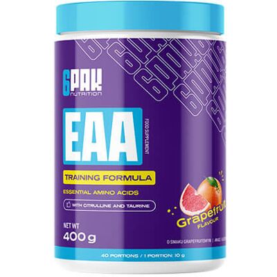 6PAK Nutrition EAA - aminokwasy EAA bez cukru - 400g 6PAK Nutrition EAA - aminokwasy EAA bez cukru - 400g