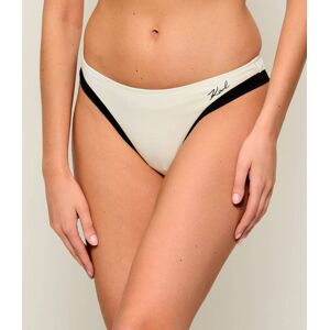 Karl Lagerfeld Jeans Dół od bikini Signature Cheeky kremowy XL Karl Lagerfeld Jeans Dół od bikini Signature Cheeky kremowy XL