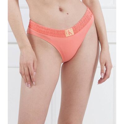 Calvin Klein Swimwear Dół od bikini pomarańczowy XS Calvin Klein Swimwear Dół od bikini pomarańczowy XS