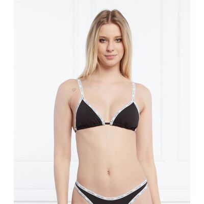 Calvin Klein Swimwear Góra od bikini czarny S Calvin Klein Swimwear Góra od bikini czarny S