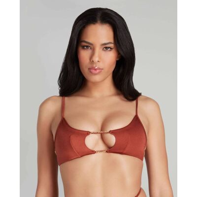 Agent Provocateur Góra od bikini CHRISTIANA brązowy 38 Agent Provocateur Góra od bikini CHRISTIANA brązowy 38