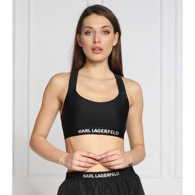 Karl Lagerfeld Góra od bikini czarny XS Karl Lagerfeld Góra od bikini czarny XS