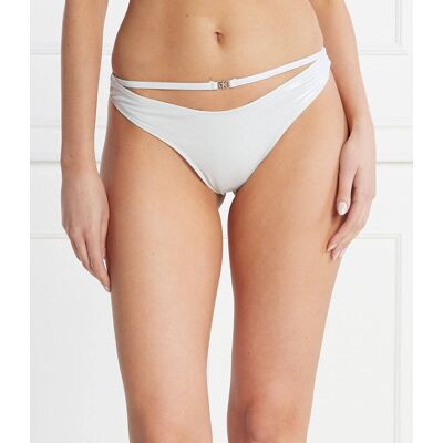 Calvin Klein Swimwear Dół od bikini srebrny M Calvin Klein Swimwear Dół od bikini srebrny M