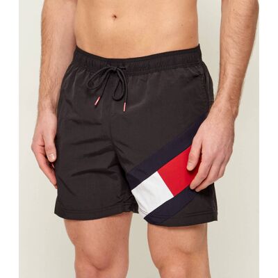 Tommy Hilfiger Swimwear Szorty kąpielowe Slim Fit czarny M Tommy Hilfiger Swimwear Szorty kąpielowe Slim Fit czarny M