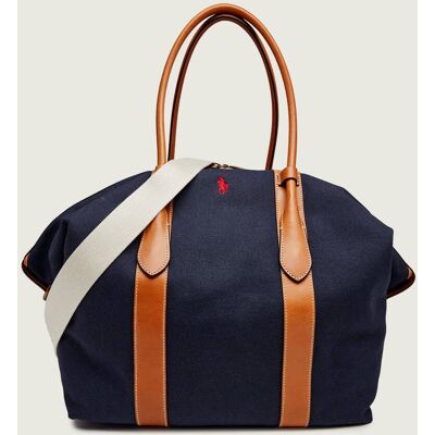 Polo Ralph Lauren Torba podróżna z dodatkiem skóry granatowy OS Polo Ralph Lauren Torba podróżna z dodatkiem skóry granatowy OS