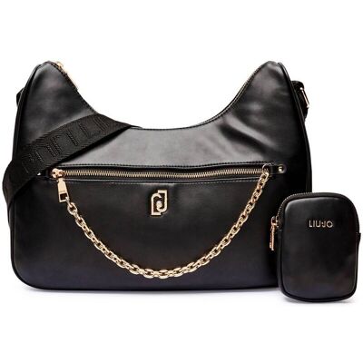 Liu Jo Hobo + saszetka ACHALA czarny OS Liu Jo Hobo + saszetka ACHALA czarny OS