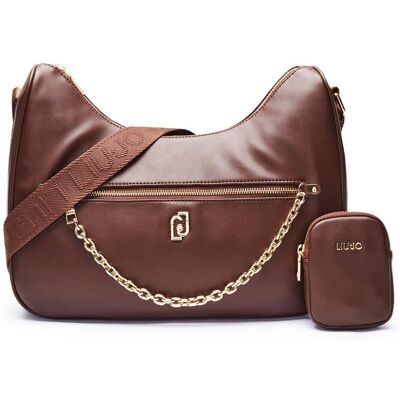 Liu Jo Hobo + saszetka ACHALA brązowy OS Liu Jo Hobo + saszetka ACHALA brązowy OS