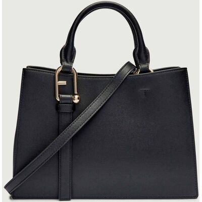 Furla Skórzany kuferek FURLA NUVOLA czarny OS Furla Skórzany kuferek FURLA NUVOLA czarny OS
