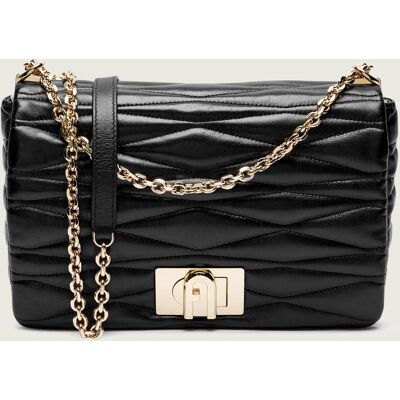 Furla Skórzana torebka na ramię FURLA 1927 czarny OS Furla Skórzana torebka na ramię FURLA 1927 czarny OS