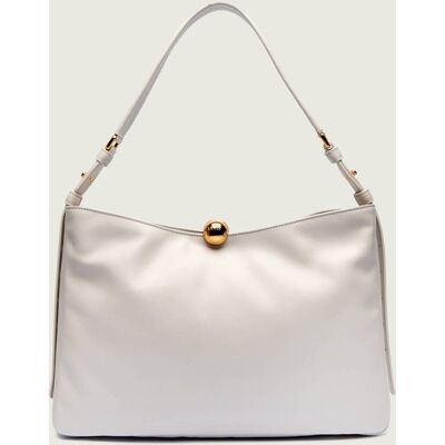 Furla Skórzana torebka na ramię Furla Sfera Soft biały OS Furla Skórzana torebka na ramię Furla Sfera Soft biały OS