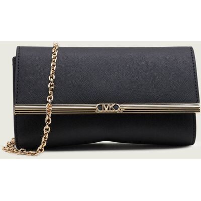 Michael Kors Skórzana kopertówka MONA czarny OS Michael Kors Skórzana kopertówka MONA czarny OS