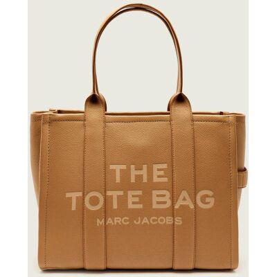 Marc Jacobs Skórzana shopperka THE LARGE TOTE beżowy OS Marc Jacobs Skórzana shopperka THE LARGE TOTE beżowy OS