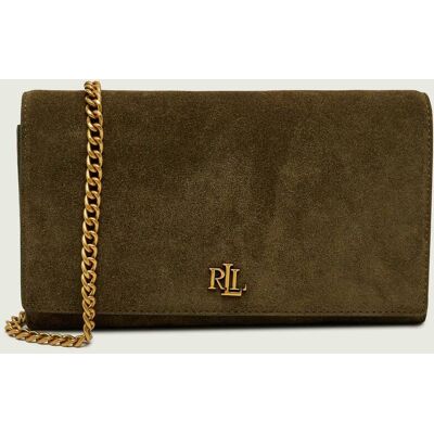 Polo Ralph Lauren LAUREN RALPH LAUREN Listonoszka/kopertówka Adair II zamsz zielony OS Polo Ralph Lauren LAUREN RALPH LAUREN Listonoszka/kopertówka Adair II zamsz zielony OS