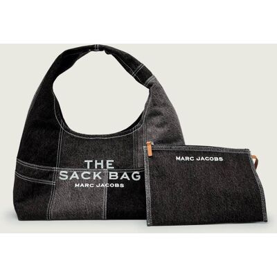 Marc Jacobs Jeansowe hobo + saszetka The Sack Bag szary OS Marc Jacobs Jeansowe hobo + saszetka The Sack Bag szary OS