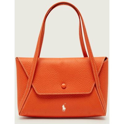 Polo Ralph Lauren Skórzana kopertówka POLO PLAY pomarańczowy OS Polo Ralph Lauren Skórzana kopertówka POLO PLAY pomarańczowy OS