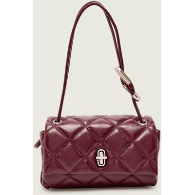 Marc Jacobs Skórzana torebka na ramię THE MINI DUAL bordowy OS Marc Jacobs Skórzana torebka na ramię THE MINI DUAL bordowy OS