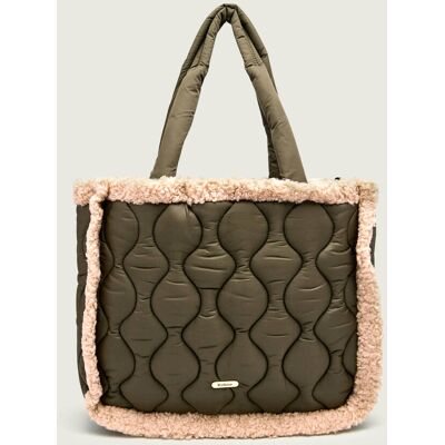 Barbour Shopperka Marnie Quilt shearling oliwkowy OS Barbour Shopperka Marnie Quilt shearling oliwkowy OS