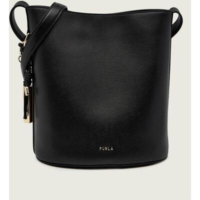 Furla Skórzana torebka na ramię FURLA ROXIE S czarny OS Furla Skórzana torebka na ramię FURLA ROXIE S czarny OS