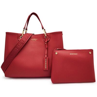 Giorgio Armani Emporio Armani Shopperka + saszetka czerwony OS Giorgio Armani Emporio Armani Shopperka + saszetka czerwony OS
