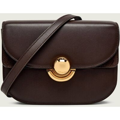 Furla Skórzana torebka na ramię FURLA SFERA MINI ROU brązowy OS Furla Skórzana torebka na ramię FURLA SFERA MINI ROU brązowy OS