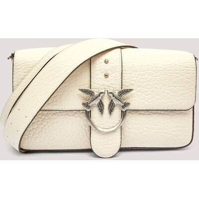 Pinko Skórzana torebka na ramię LOVE ONE CLASSIC SLOUCHY ecru OS Pinko Skórzana torebka na ramię LOVE ONE CLASSIC SLOUCHY ecru OS