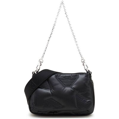 Giorgio Armani Emporio Armani Torebka na ramię + saszetka czarny OS Giorgio Armani Emporio Armani Torebka na ramię + saszetka czarny OS