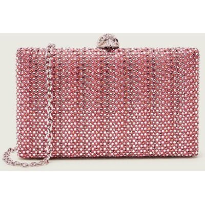 Kurt Geiger Kopertówka CRYSTAL KENSINGTON różowy OS Kurt Geiger Kopertówka CRYSTAL KENSINGTON różowy OS