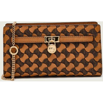 Michael Kors Skórzana listonoszka/kopertówka Hamilton Moderne brązowy OS Michael Kors Skórzana listonoszka/kopertówka Hamilton Moderne brązowy OS