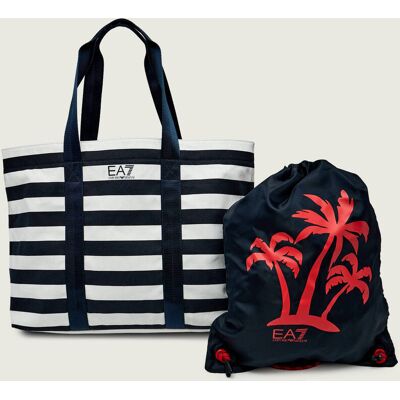 EA7 Torba plażowa + worek granatowy OS EA7 Torba plażowa + worek granatowy OS