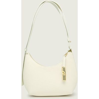 Furla Skórzana torebka na ramię FURLA GOCCIA S ecru OS Furla Skórzana torebka na ramię FURLA GOCCIA S ecru OS