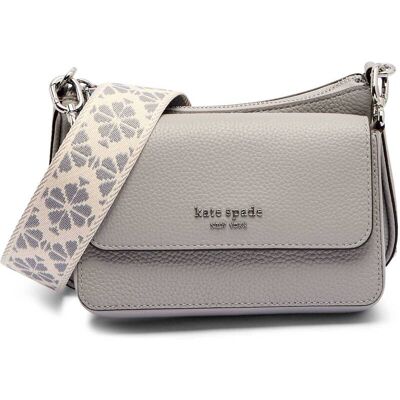 Kate Spade Skórzana torebka na ramię 3w1 szary OS Kate Spade Skórzana torebka na ramię 3w1 szary OS