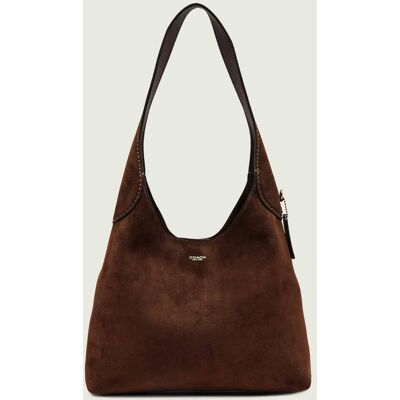 Coach Hobo Brooklyn zamsz brązowy OS Coach Hobo Brooklyn zamsz brązowy OS