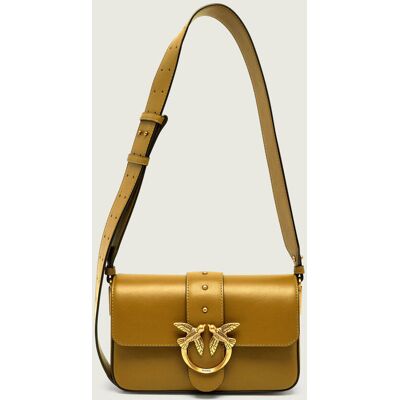 Pinko Skórzana torebka na ramię LOVE ONE MINI SLOUCHY khaki OS Pinko Skórzana torebka na ramię LOVE ONE MINI SLOUCHY khaki OS