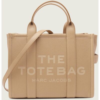 Marc Jacobs Skórzana shopperka THE LEATHER MEDIUM TOTE kremowy OS Marc Jacobs Skórzana shopperka THE LEATHER MEDIUM TOTE kremowy OS