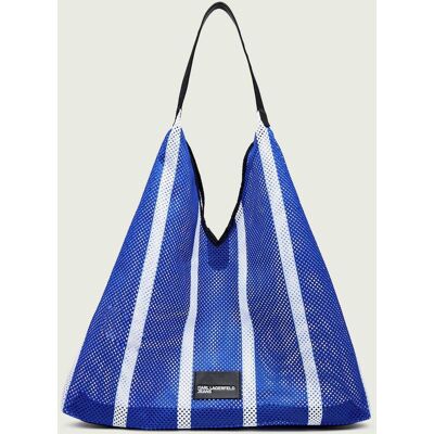 Karl Lagerfeld Jeans Torba plażowa Stripes Mesh niebieski OS Karl Lagerfeld Jeans Torba plażowa Stripes Mesh niebieski OS