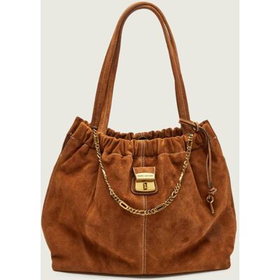 Marc Jacobs Shopperka The Suede Cristina Tote zamsz brązowy OS Marc Jacobs Shopperka The Suede Cristina Tote zamsz brązowy OS