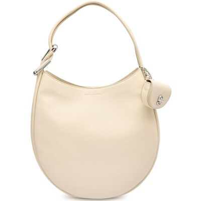 Marc Jacobs Skórzana hobo + saszetka THE LARGE DUAL biały OS Marc Jacobs Skórzana hobo + saszetka THE LARGE DUAL biały OS