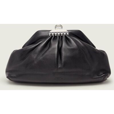 Marc Jacobs Skórzana kopertówka The Glam Clutch czarny OS Marc Jacobs Skórzana kopertówka The Glam Clutch czarny OS