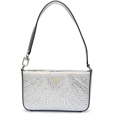 Guess Torebka na ramię BEAUVOIR MINI srebrny OS Guess Torebka na ramię BEAUVOIR MINI srebrny OS