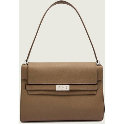 TORY BURCH Skórzana torebka na ramię Lee Radziwill Pebble brązowy OS TORY BURCH Skórzana torebka na ramię Lee Radziwill Pebble brązowy OS