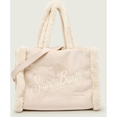 ST.Barth Torebka na ramię shearling beżowy OS ST.Barth Torebka na ramię shearling beżowy OS